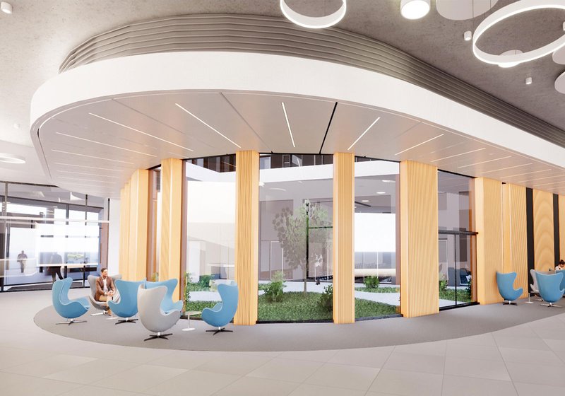 Offices with a feel-good character. Visualization: ATP