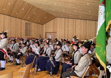 The brass band melodiously inaugurates the pavilion. Photo: ATP
