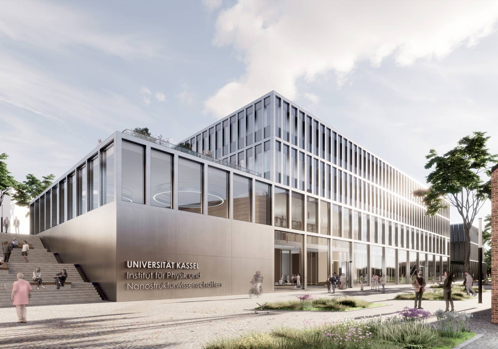 Entwurf Institutsgebäude für Physik und Nanostrukturwissenschaften. © ATP